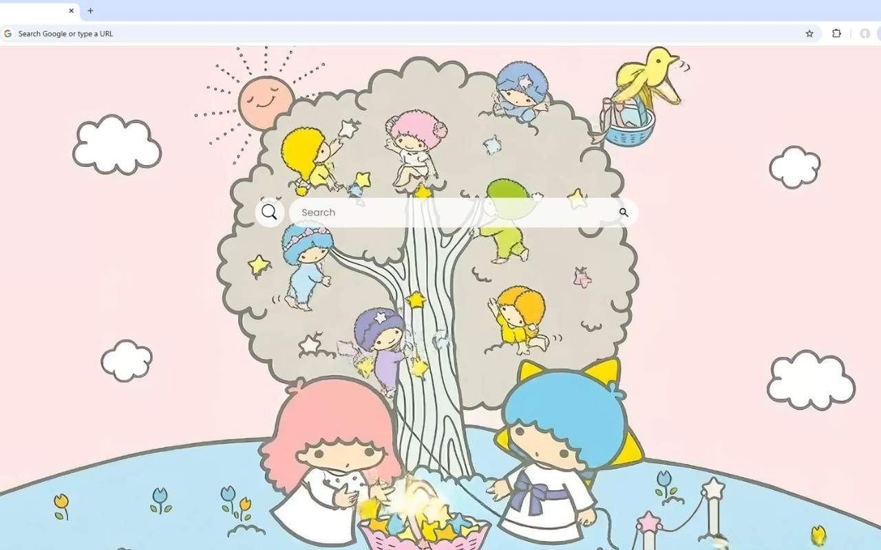 Little Twin Stars Kiki and Lala Live Wallpaper